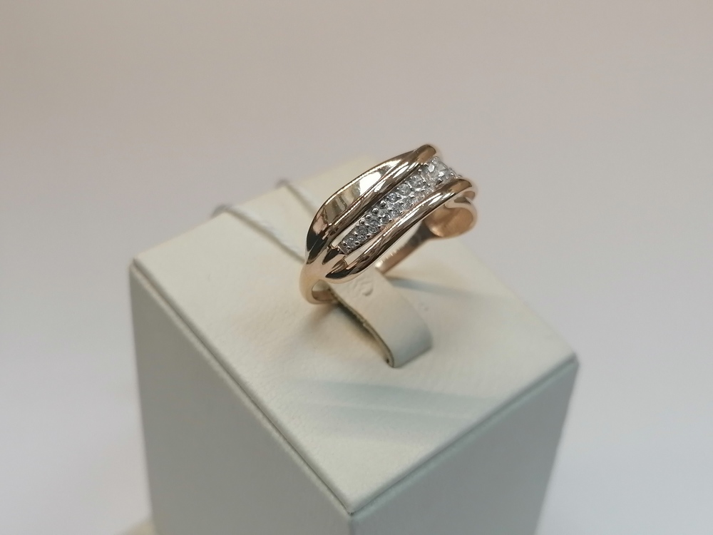 КОЛКМИ585 КОЛЬЦО С КАМНЯМИ (Au 585)