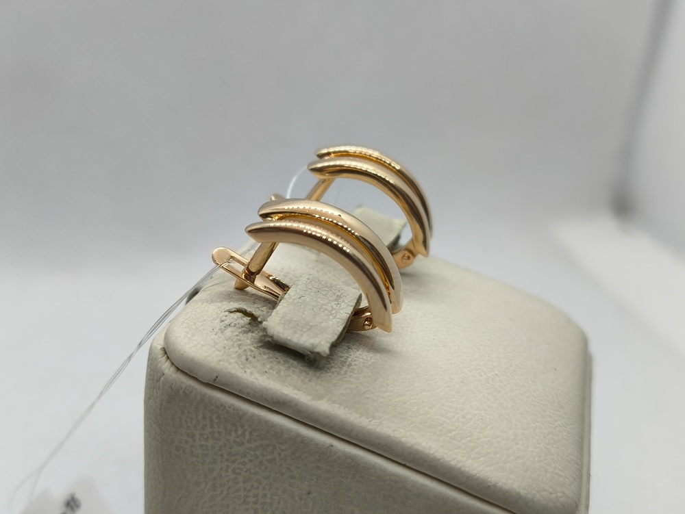 СЕРЬГИ БЕЗ КАМНЯ (Au 585)