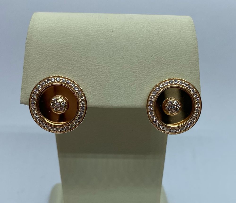 СКМИ585 СЕРЬГИ С КАМНЯМИ (Au 585)