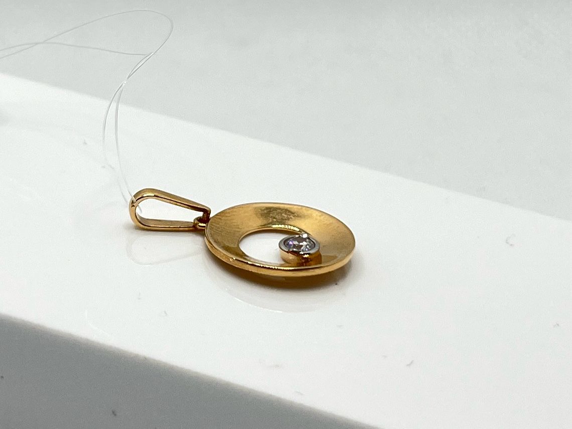 10116400 ПОДВЕСКА С КАМНЕМ (Au 585)