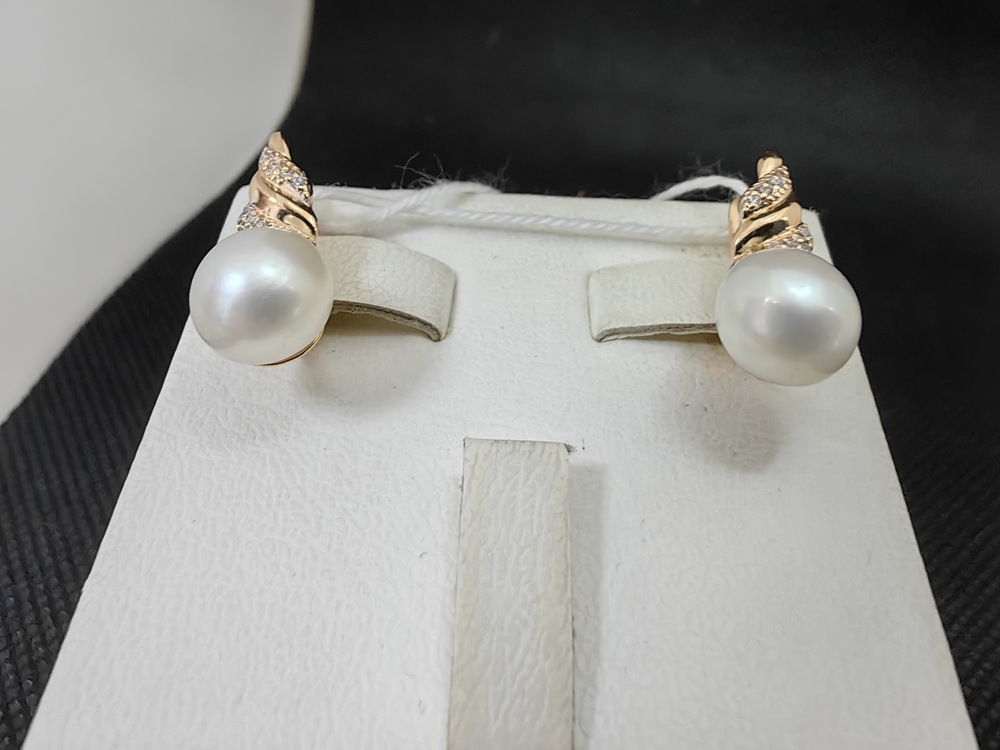 СКМИ585 СЕРЬГИ С КАМНЯМИ (Au 585)