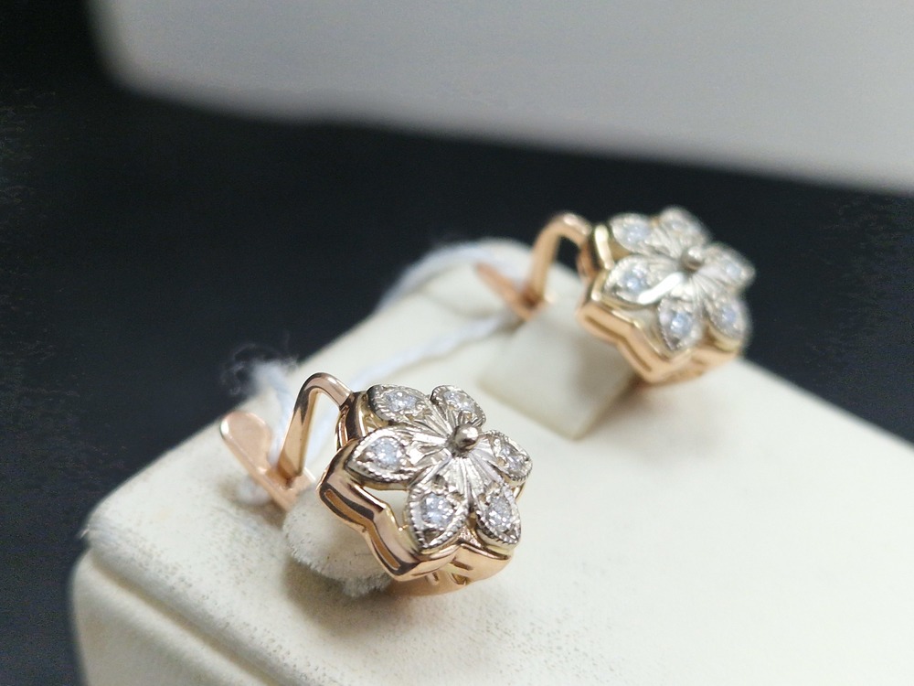 СЕРЬГИ БРИЛЛИАНТ (Au 585)