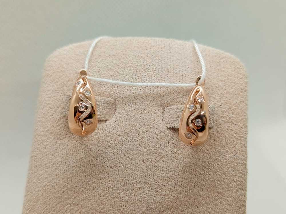 СКМИ585 СЕРЬГИ С КАМНЯМИ (Au 585)