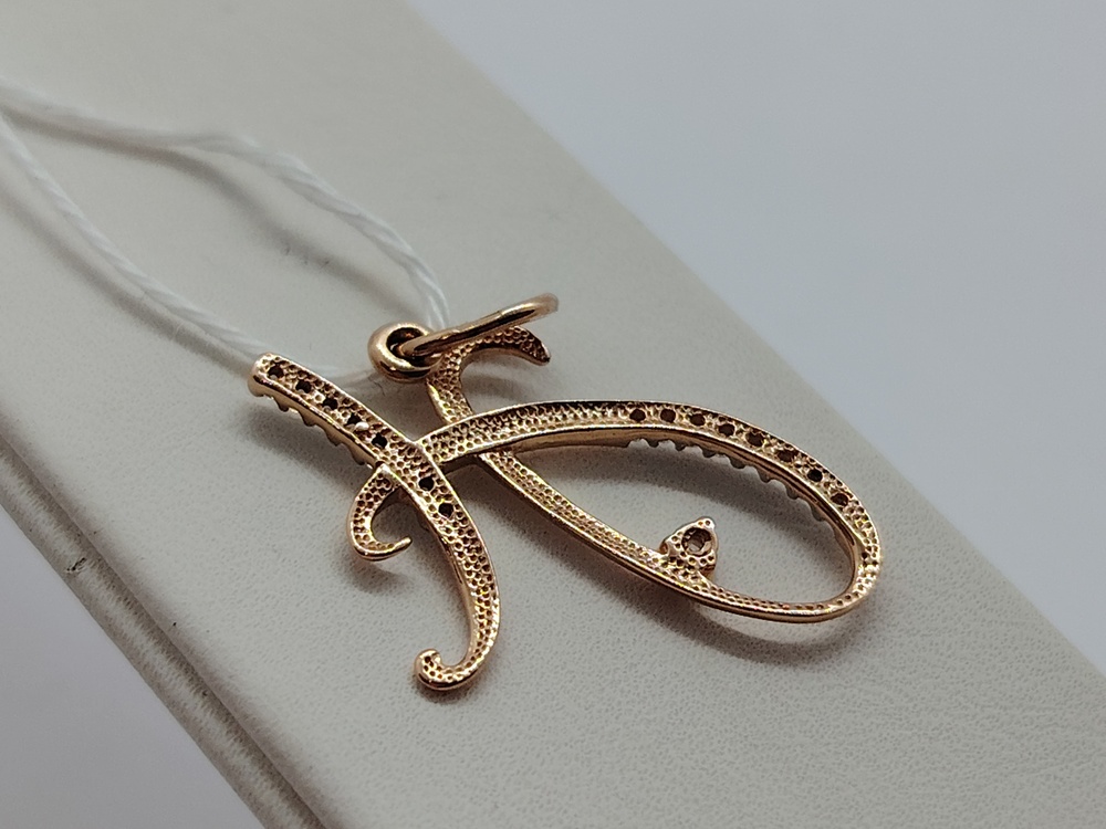 ПОДВЕСКА БУКВА Н Au 585