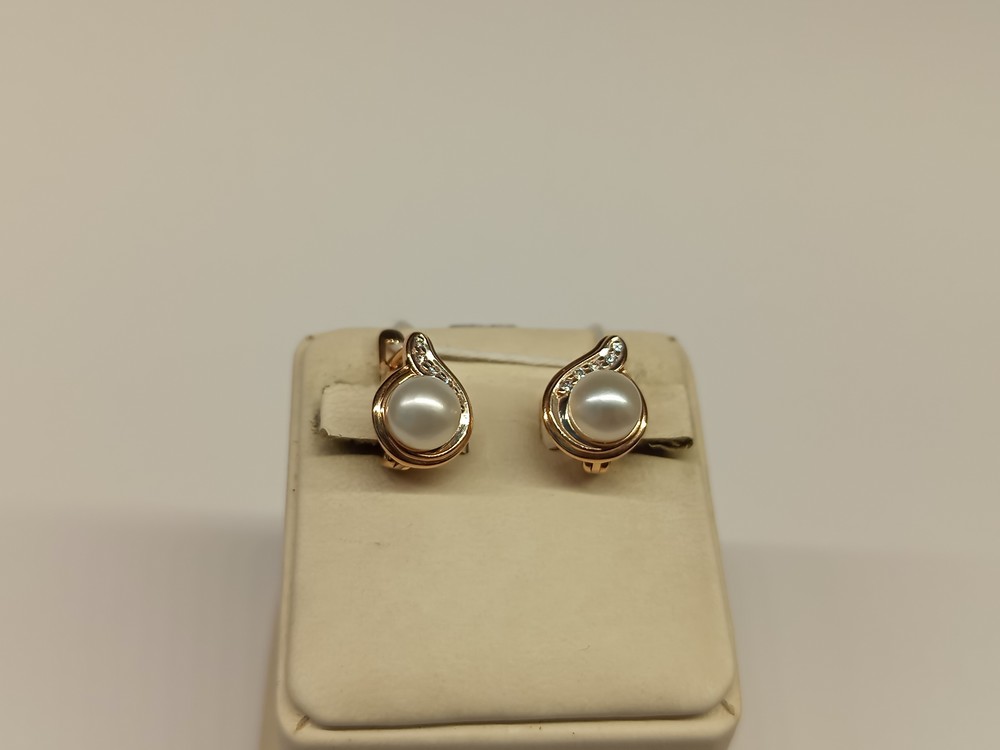 СКМИ585 СЕРЬГИ С КАМНЯМИ (Au 585)