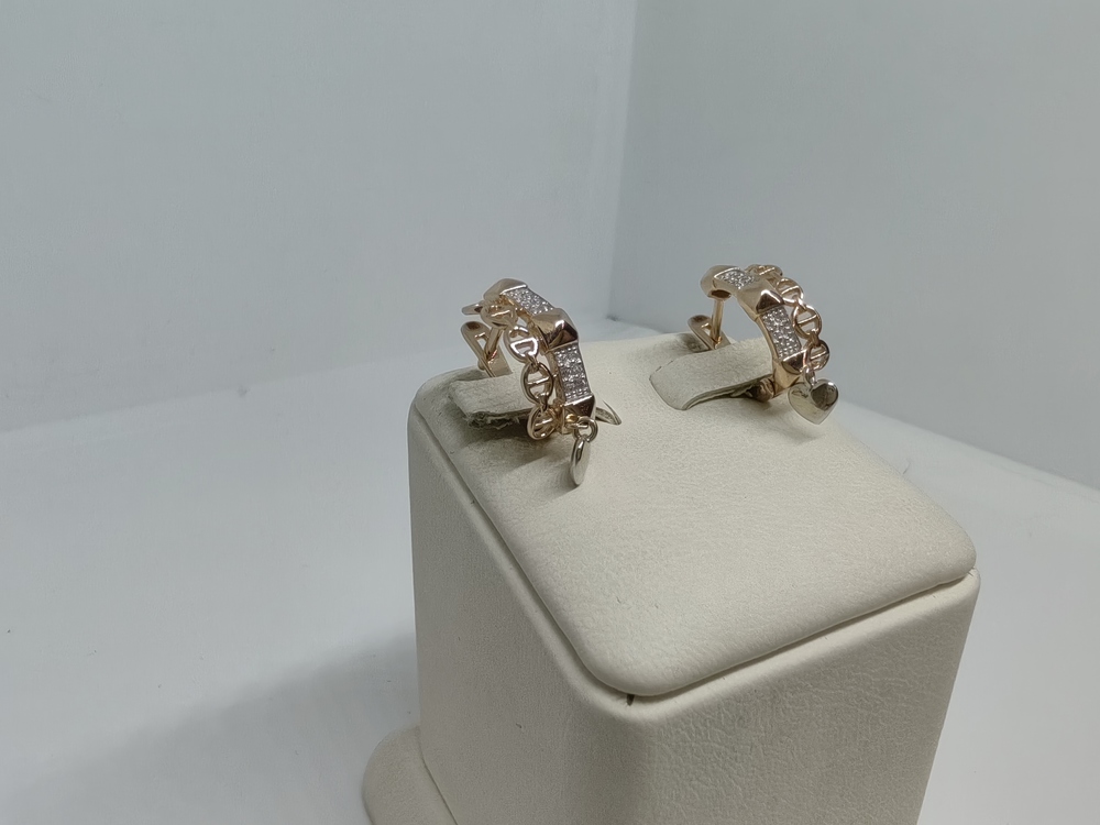 СЕРЬГИ С КАМНЯМИ (Au 585)