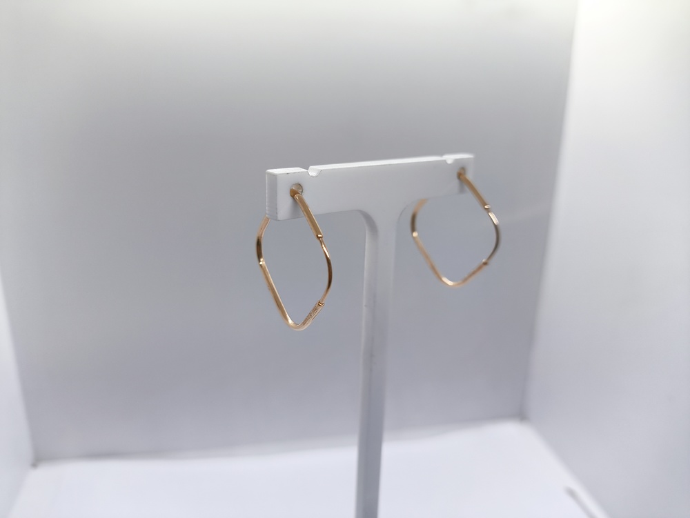 СЕРЬГИ БЕЗ КАМНЯ (Au 585)