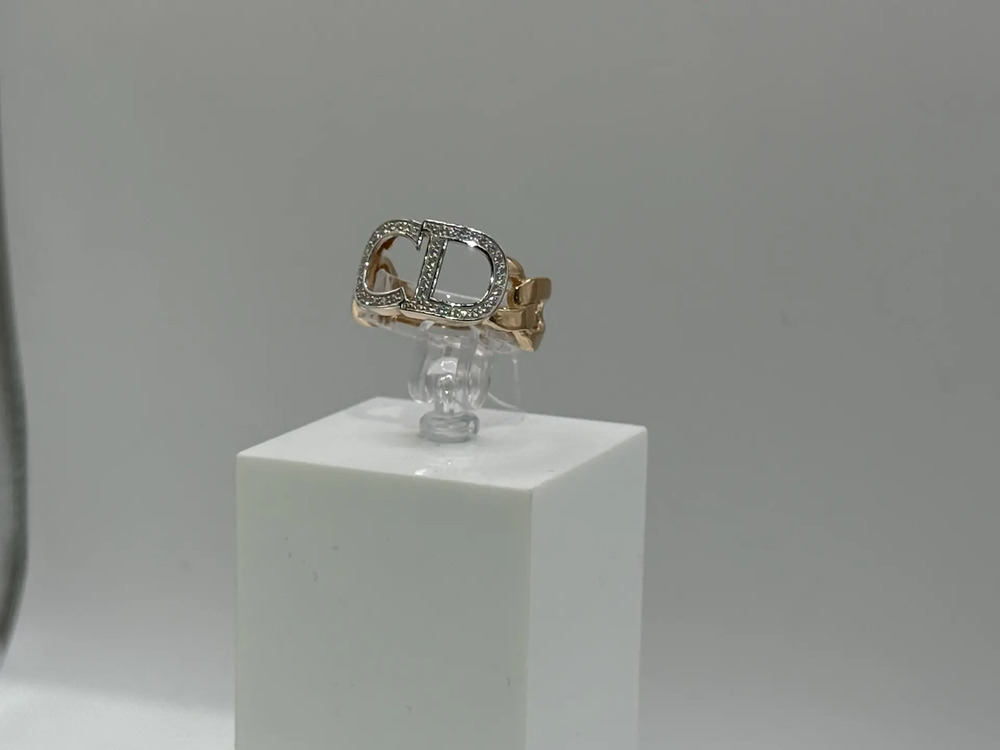 КОЛЬЦО С КАМНЯМИ (Au 585)