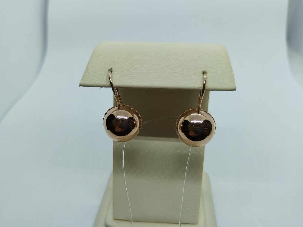 026592 СЕРЬГИ С ПЕТЕЛЬКОЙ (Au 585)