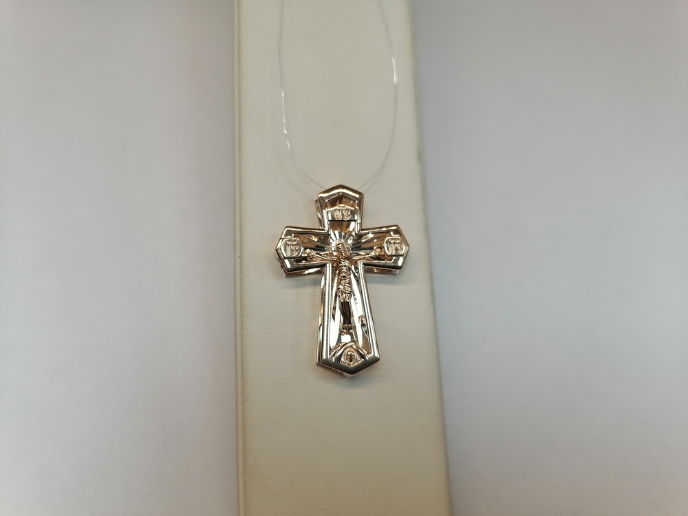 ПОДВЕСКА КРЕСТ без камня (Au 585)