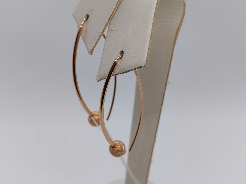 СБКМ585 СЕРЬГИ БЕЗ КАМНЯ (Au 585)