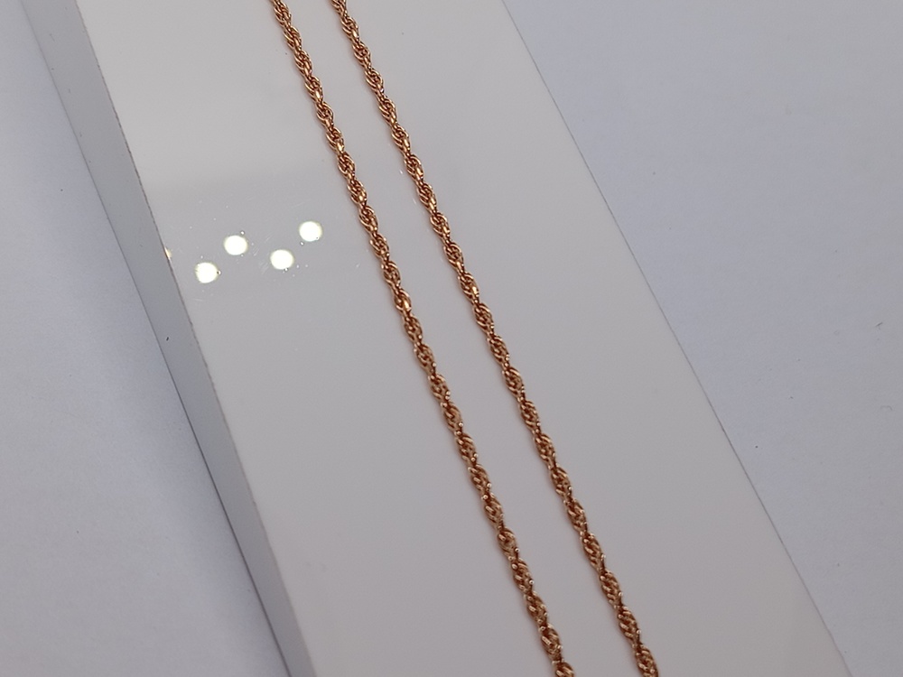 ЦЛВР585 ЦЕПЬ ПОЛНОВЕСНАЯ Веревка (Au 585)