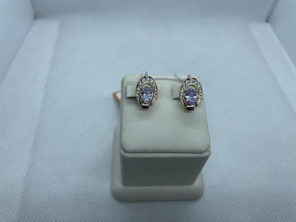 СЕРЬГИ С КАМНЯМИ (Au 585)