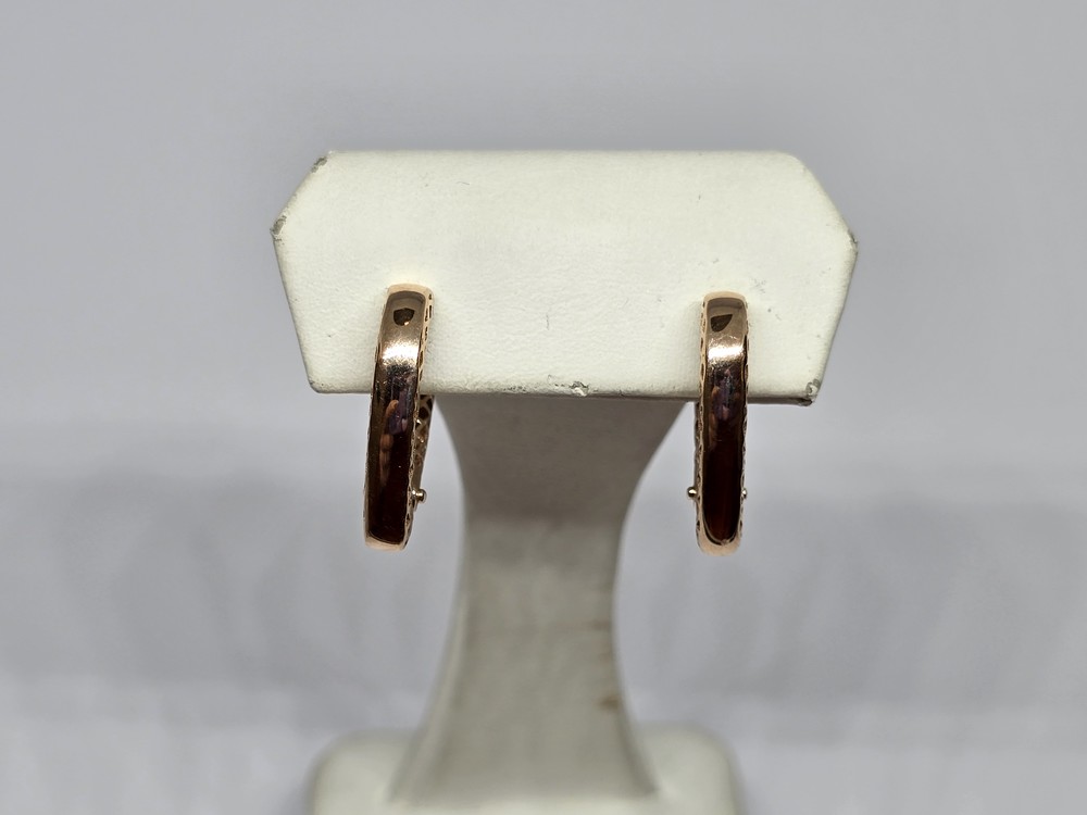 СБКМ585 СЕРЬГИ БЕЗ КАМНЯ (Au 585)