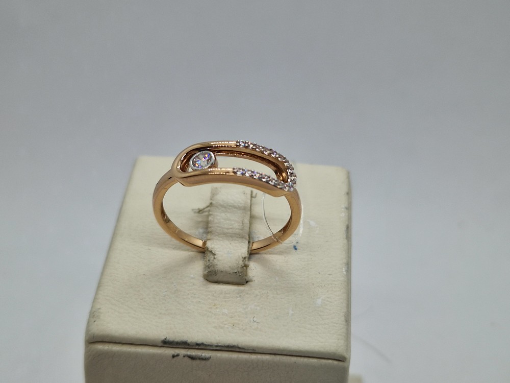 КОЛЬЦО С КАМНЯМИ (Au 585)