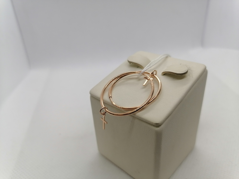 СКОН585 СЕРЬГИ КОНГО (Au 585)