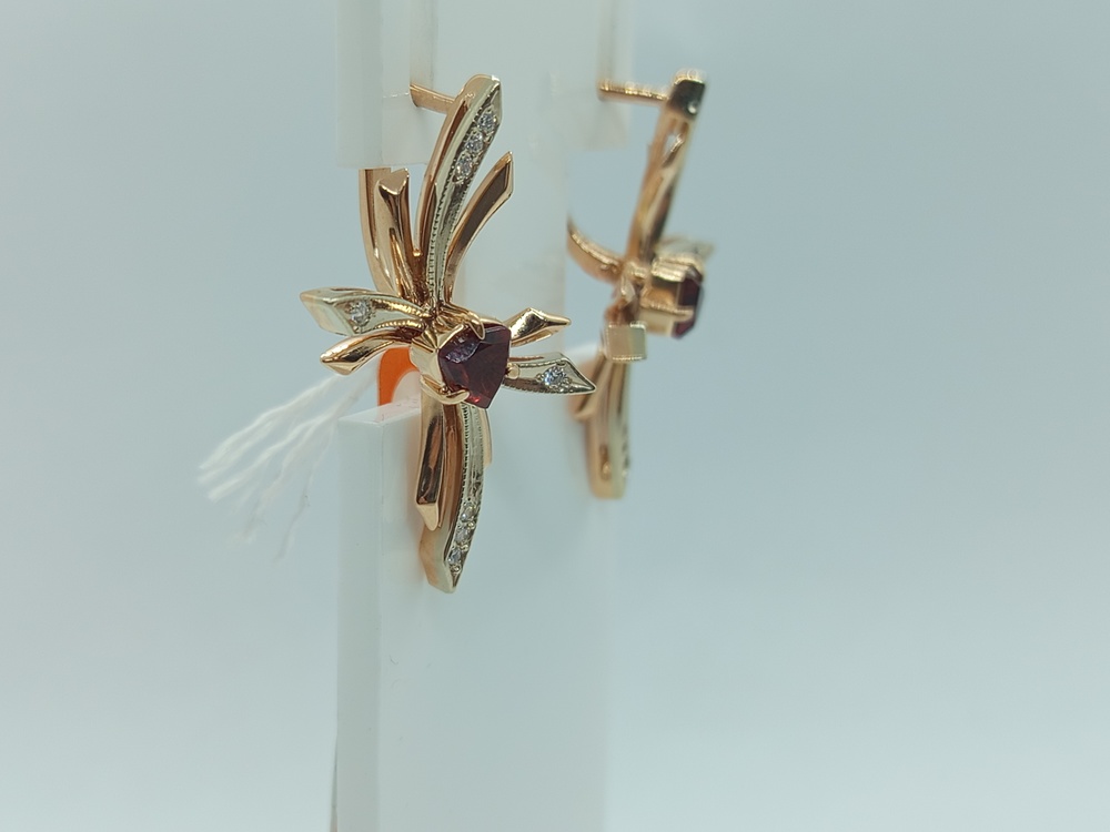 СЕРЬГИ С КАМНЯМИ (Au 585)