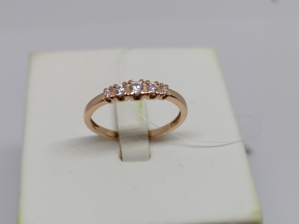 КОЛЬЦО С КАМНЯМИ (Au 585)