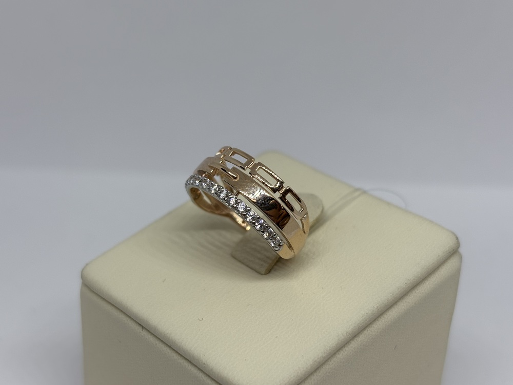 01-118235 КОЛЬЦО С КАМНЯМИ (Au 585)