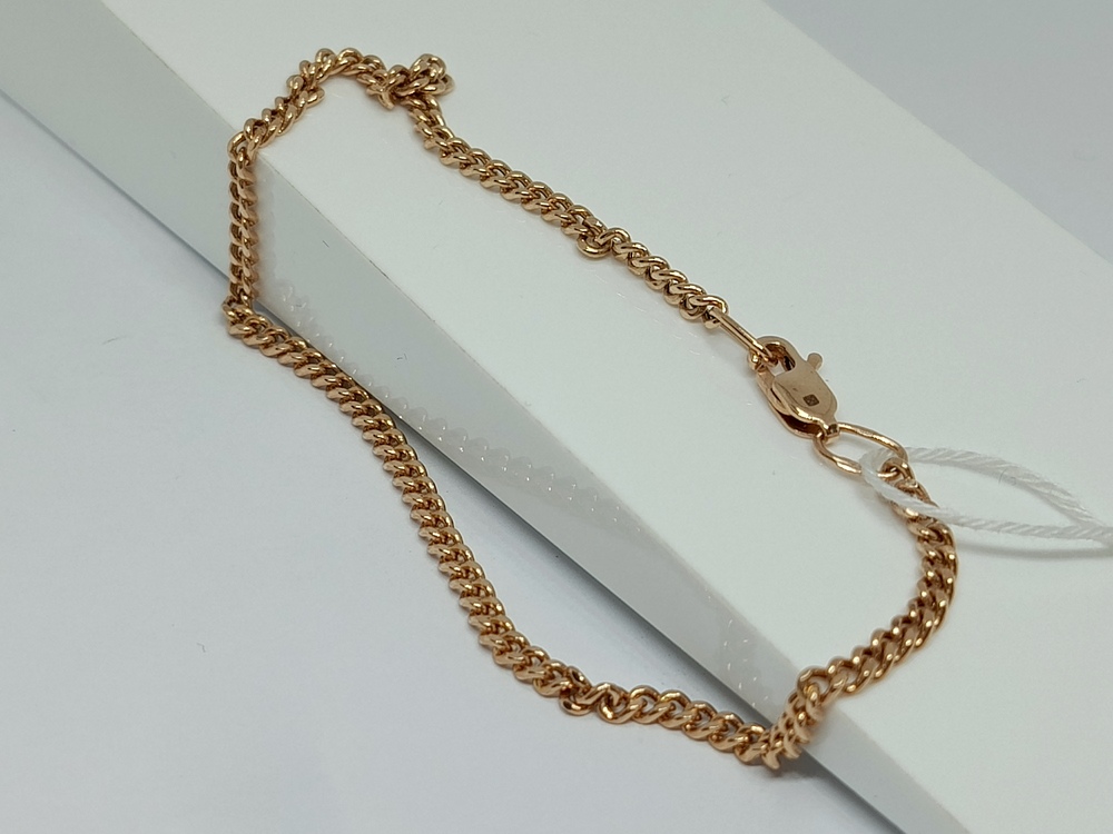 БРАСЛЕТ ПУСТОТЕЛЫЙ Панцирное Au 585