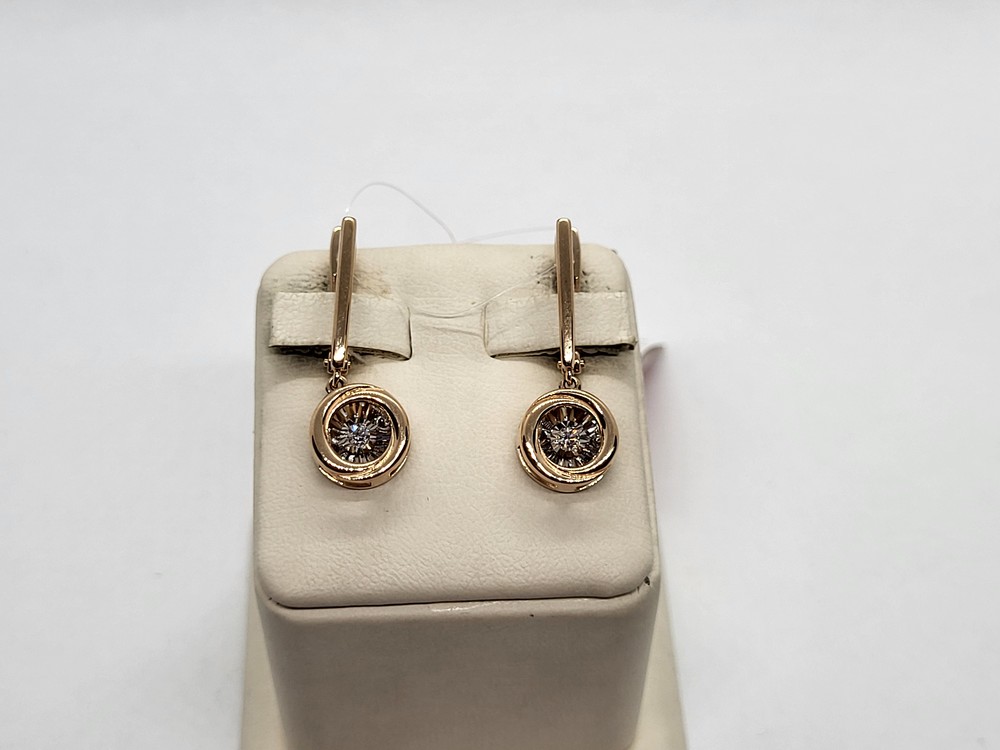 02-11-5743-11-00 СЕРЬГИ БРИЛЛИАНТ (Au 585)