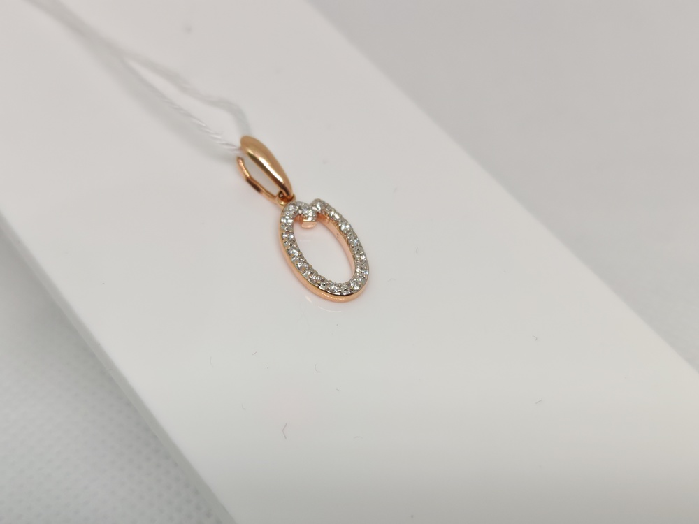 ПОДВЕСКА БУКВА О Au 585