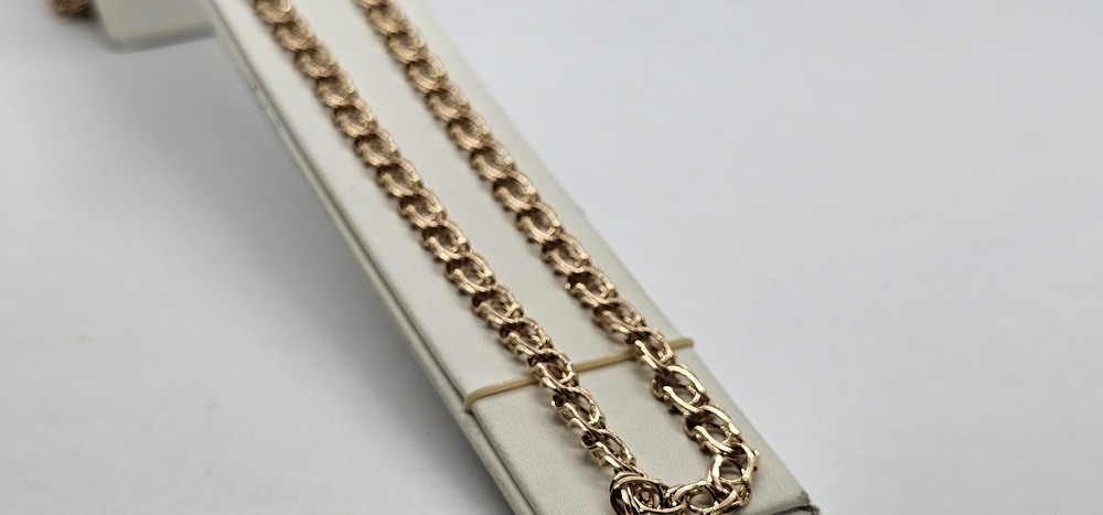 ЦЛБА585 ЦЕПЬ ПОЛНОВЕСНАЯ Бисмарк арабский (Au 585)