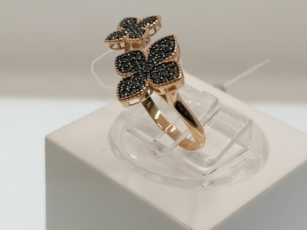 КОЛЬЦО С КАМНЯМИ (Au 585)