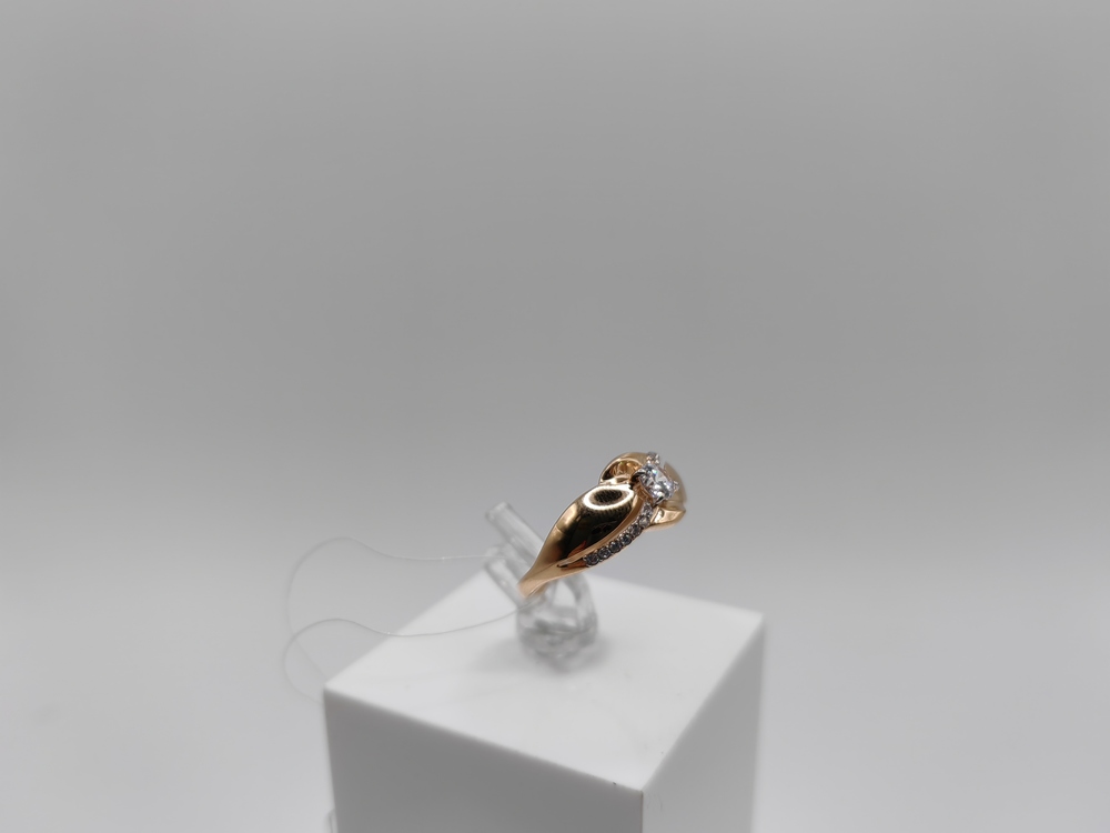 КОЛЬЦО С КАМНЯМИ (Au 585)