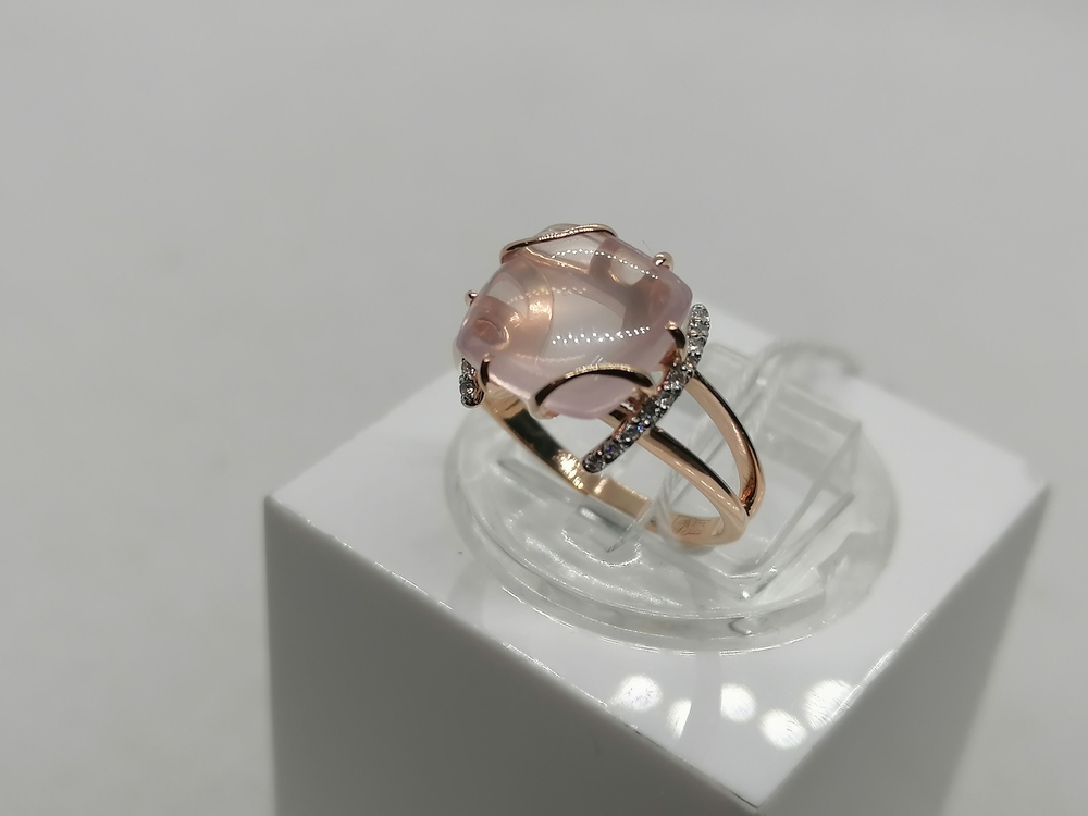 КОЛЬЦО С КАМНЯМИ (Au 585)