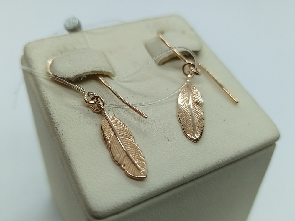 СЕРЬГИ БЕЗ КАМНЯ (Au 585)