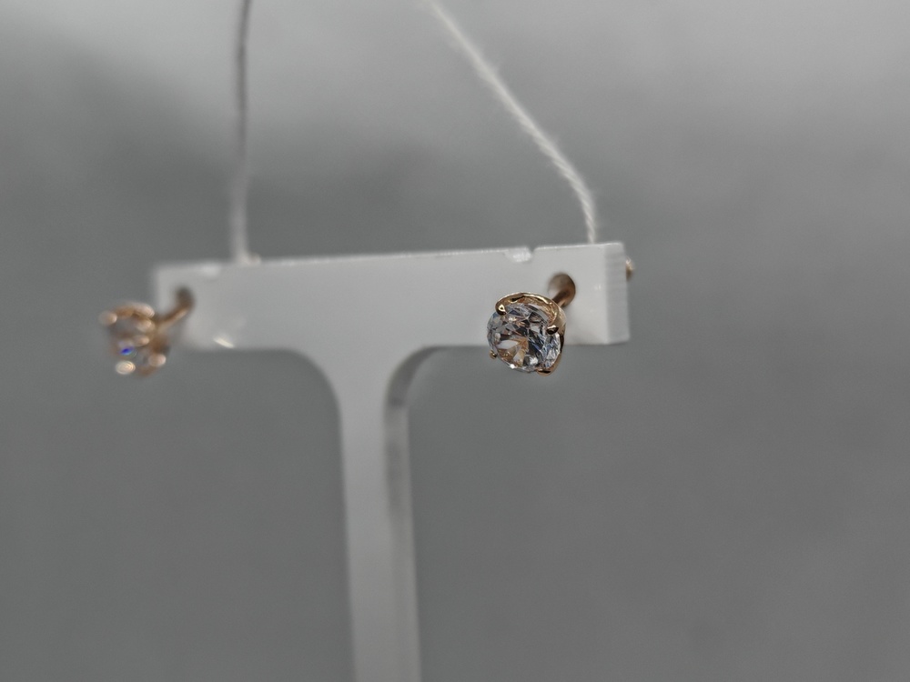 СПУС585 СЕРЬГИ ПУСЕТЫ (Au 585)