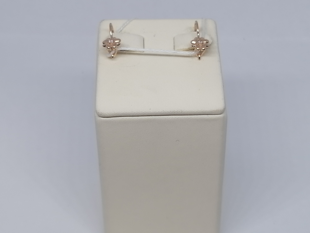 СЕРЬГИ С КАМНЕМ (Au 585)