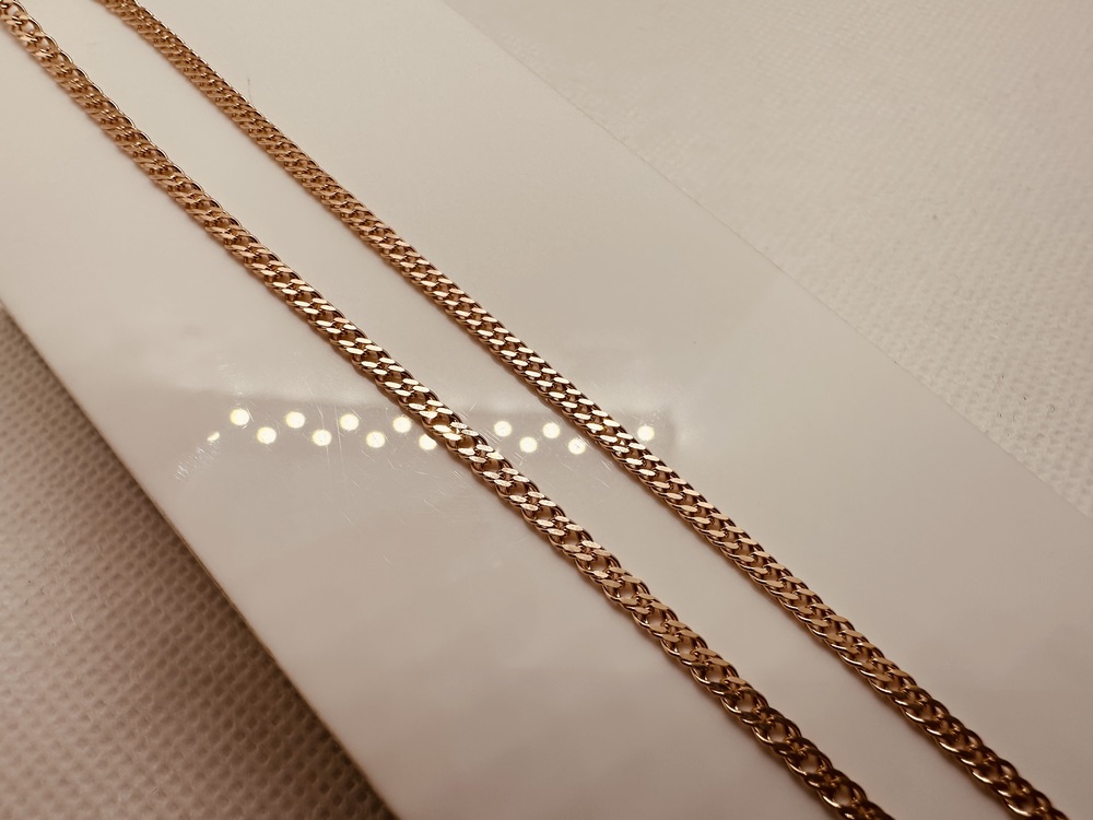 ЦЕПЬ ПОЛНОВЕСНАЯ Ромб двойной (Au 585)