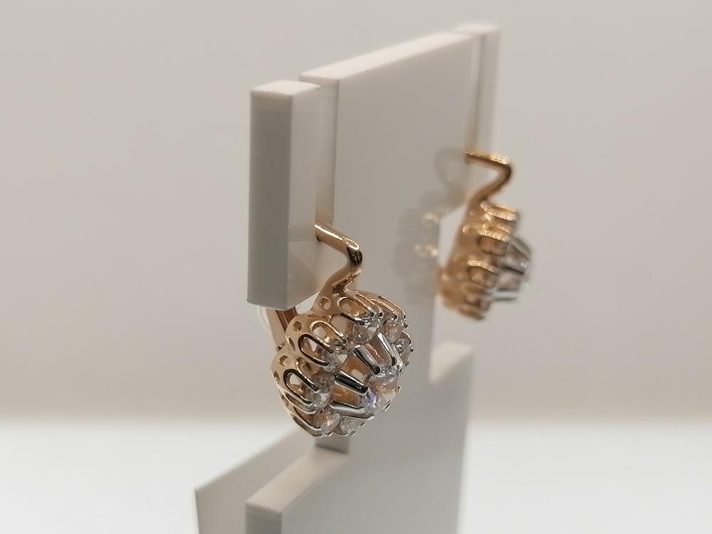 СЕРЬГИ С КАМНЯМИ (Au 585)