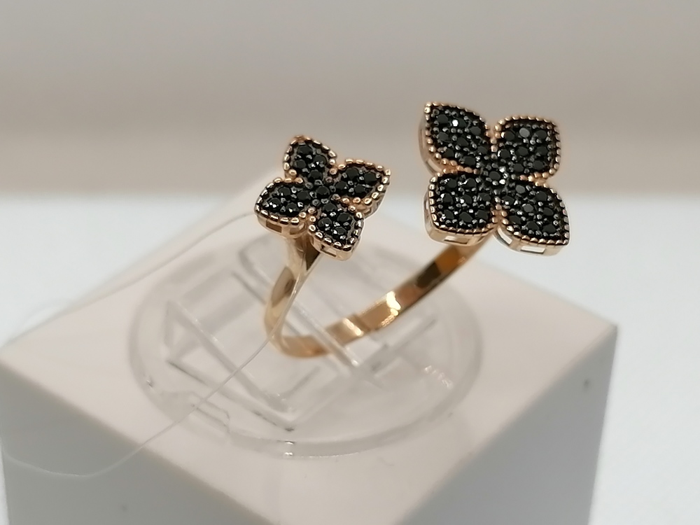 КОЛЬЦО С КАМНЯМИ (Au 585)