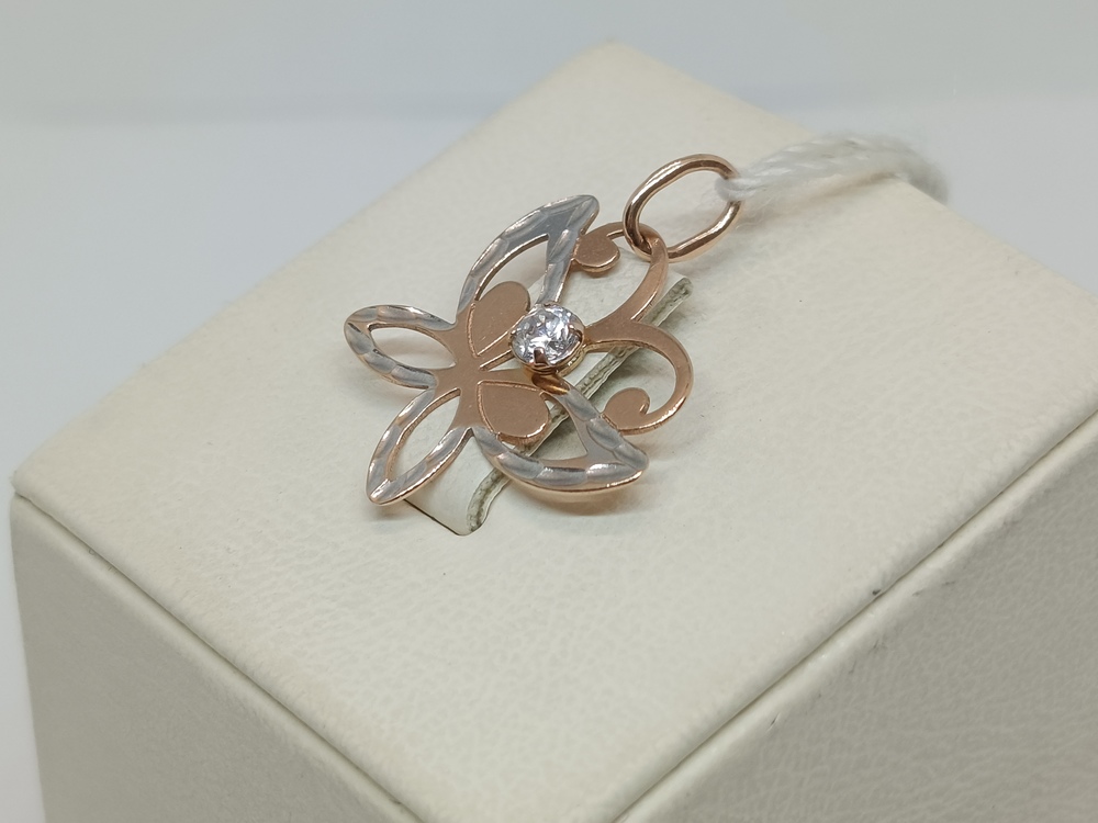 ПОДКМ585 ПОДВЕСКА С КАМНЕМ (Au 585)