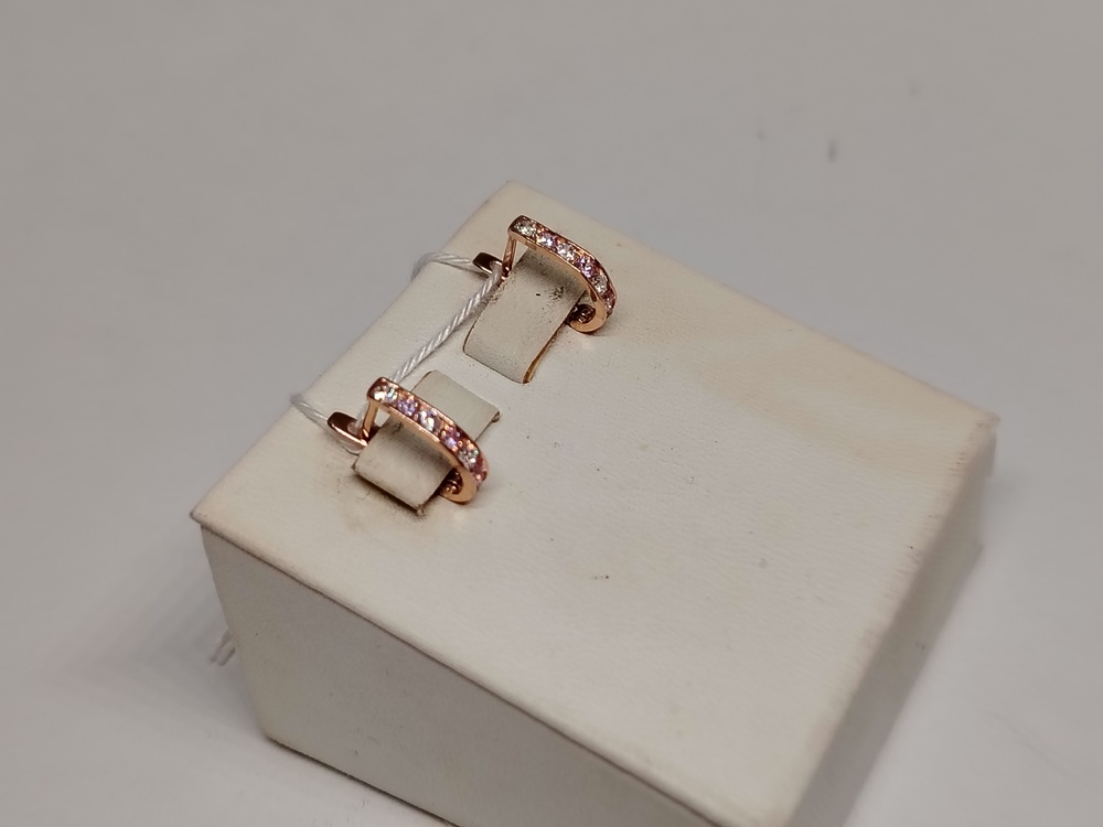 СКМИ585 СЕРЬГИ С КАМНЯМИ (Au 585)