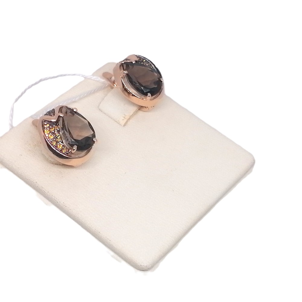 СКМИ585 СЕРЬГИ С КАМНЯМИ (Au 585)