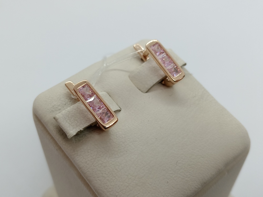 СЕРЬГИ С КАМНЯМИ (Au 585)