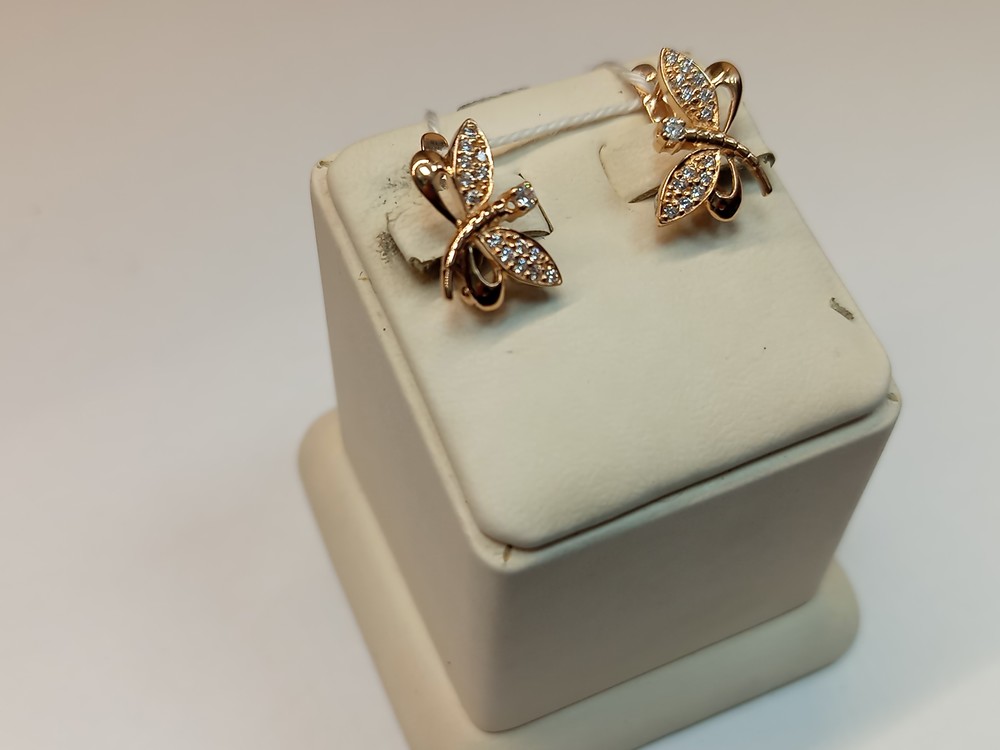 СЕРЬГИ С КАМНЯМИ (Au 585)