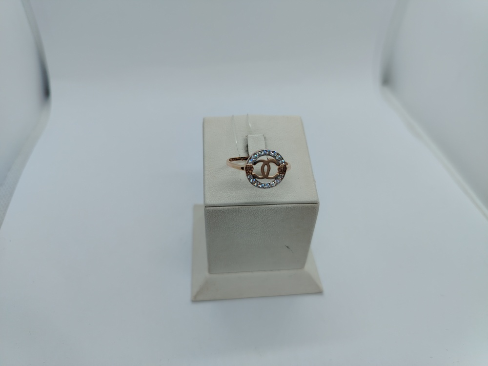 КОЛЬЦО С КАМНЯМИ (Au 585)