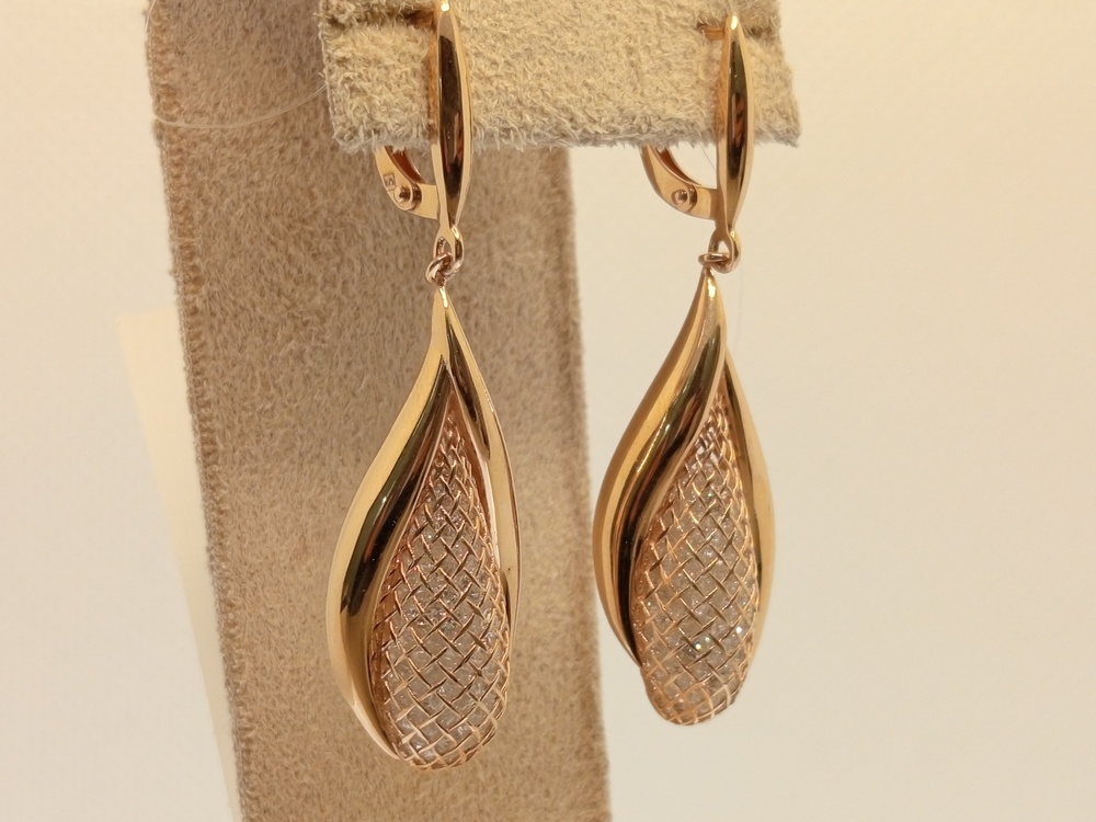 СЕРЬГИ С КАМНЯМИ (Au 585)