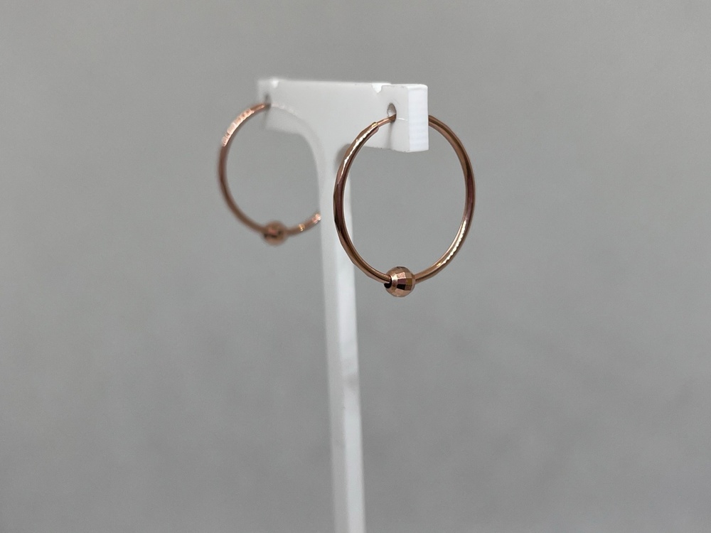 140122 СЕРЬГИ КОНГО без камня (Au 585)