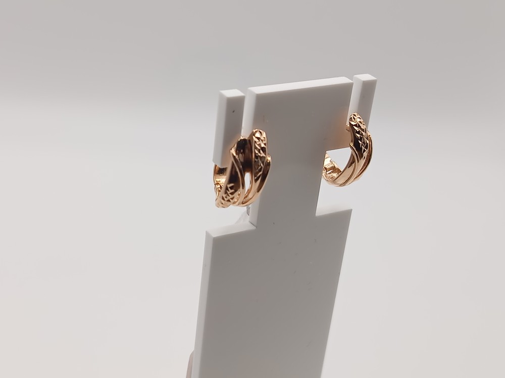 СЕРЬГИ БЕЗ КАМНЯ (Au 585)