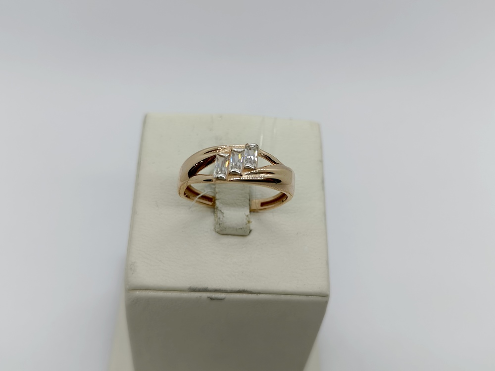 КОЛЬЦО С КАМНЯМИ (Au 585)