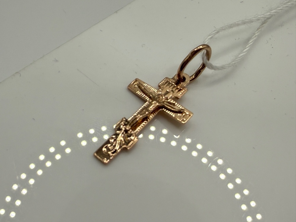 ПОДКБК585 ПОДВЕСКА КРЕСТ БЕЗ КАМНЯ (Au 585)