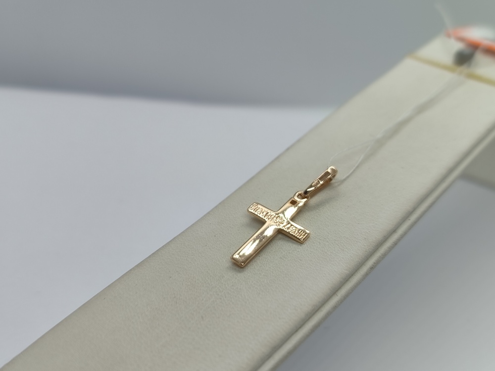 ПОДКБК585 ПОДВЕСКА КРЕСТ БЕЗ КАМНЯ (Au 585)