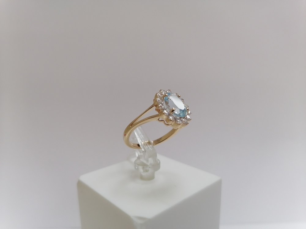 КОЛКМИ585 КОЛЬЦО С КАМНЯМИ (Au 585)