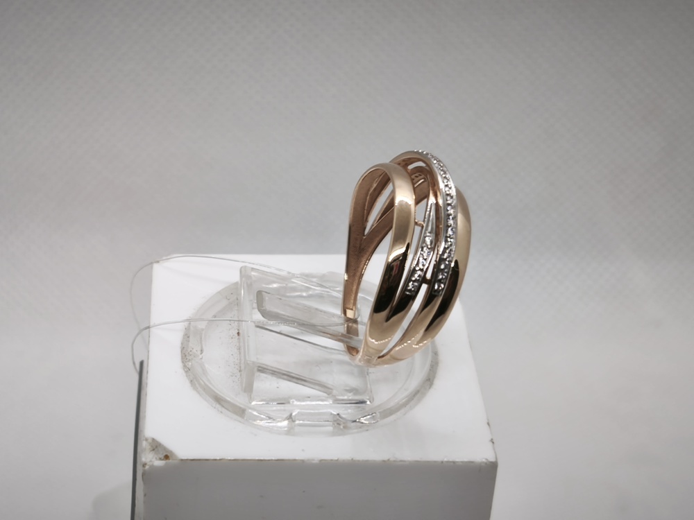 КОЛЬЦО С КАМНЯМИ (Au 585)